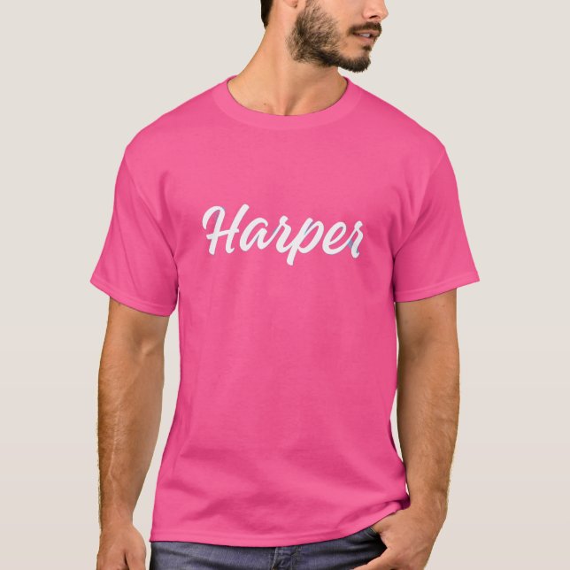 T-shirt Harper – Concept de nom moderne doux (Devant)