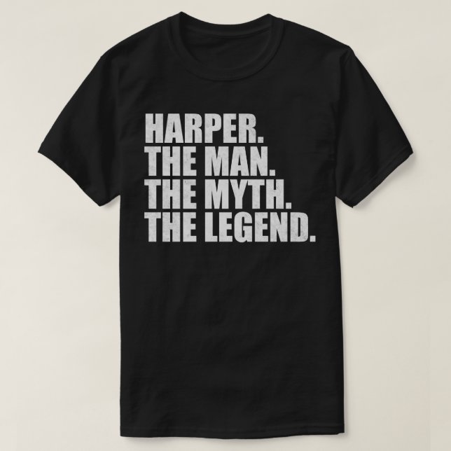 T-shirt Harper Nom de famille Harper nom de famille Harper (Design devant)