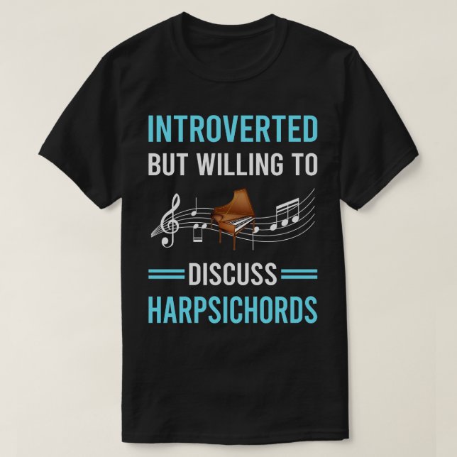 T-shirt Harpsichord introduit Harpsichordist (Design devant)