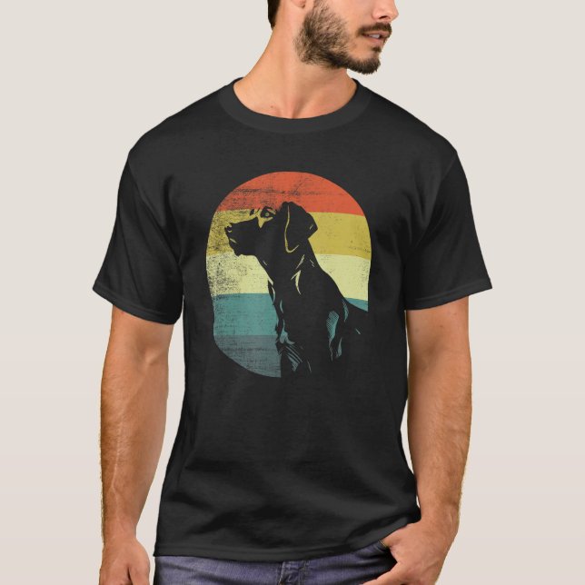 T-shirt Harrier Dog Retro Vintage Design (Devant)