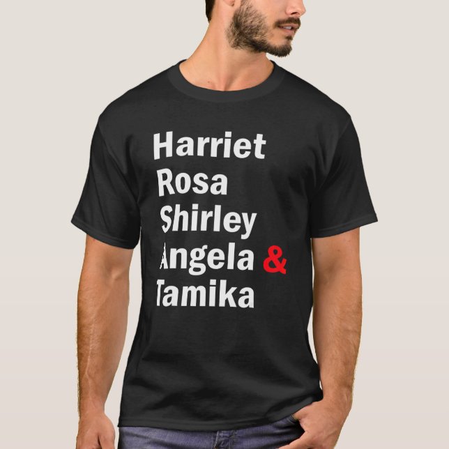 T-shirt Harriet Rosa Shirley Angela Tamika (Devant)