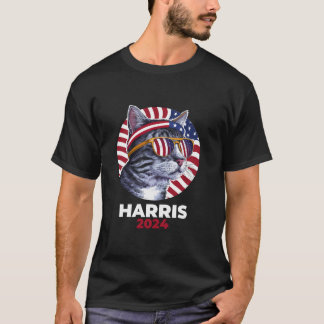 T-shirt Harris 2024 Cat Lady Kamala Harris pour le préside