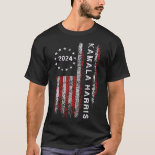 T-shirt Harris 2024 Drapeau américain Kamaka Supporter 1