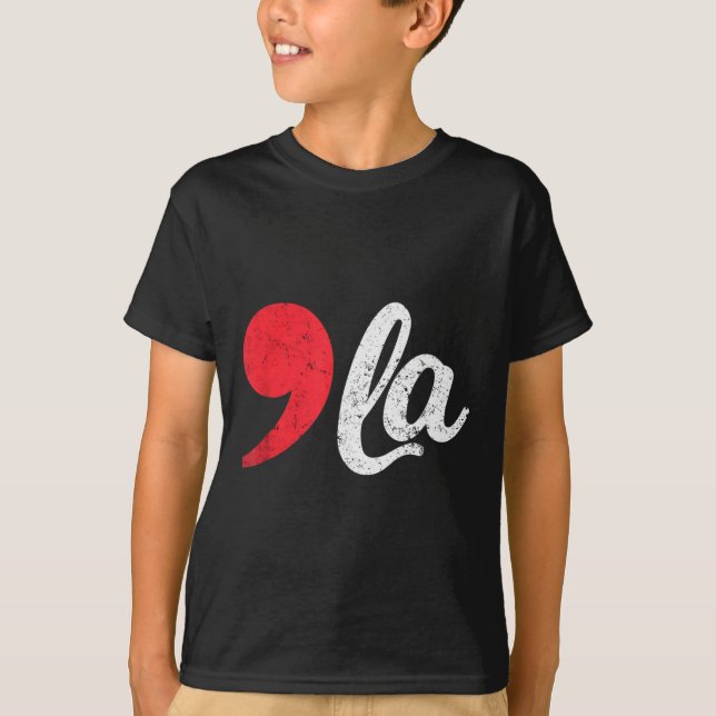 T-shirt Harris 2024 Président Distressed Comma La Funny 1 (Devant)