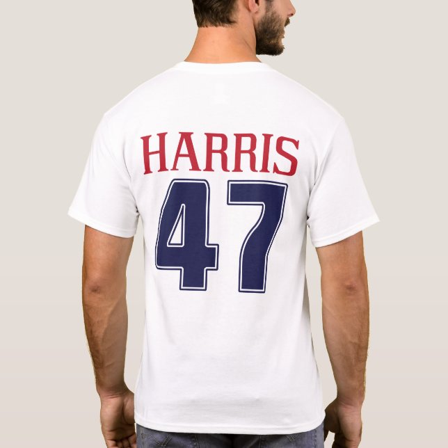 T-shirt Harris 47 Numéro de sport Kamala pour Président 20 (Dos)