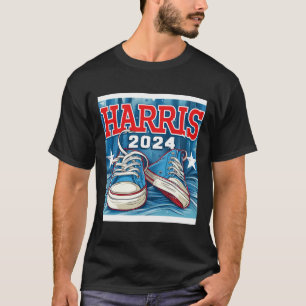 T-shirt Harris Election Baskets 2024 Président Comma La l