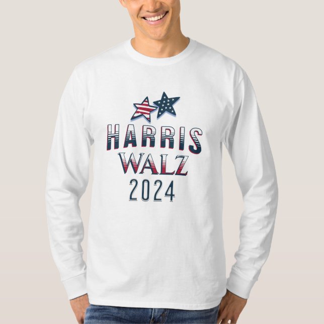 T-shirt Harris et Walz Élection 2024 (Devant)