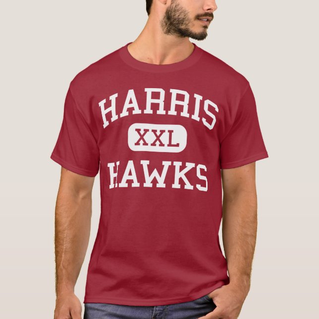 T-shirt Harris - faucons - collège - San Antonio le Texas (Devant)