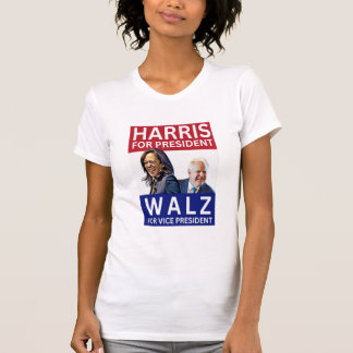 T-shirt Harris Pour Président Walz Pour Vice-Président Kam