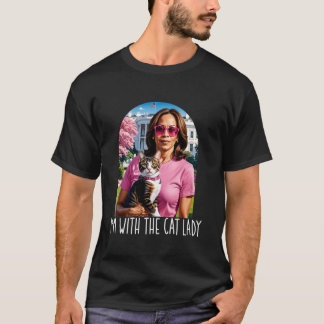 T-shirt Harris président de l'élection walz 2024 47 fémini