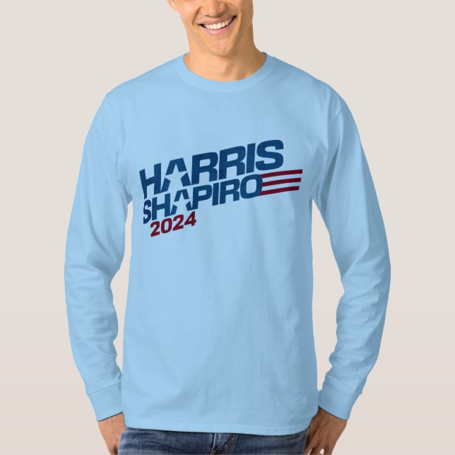 T-shirt Harris Shapiro 2024 Étoiles et rayures patriotique (Devant)