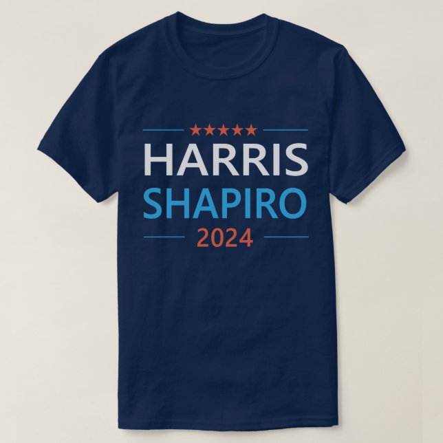 T-shirt Harris Shapiro 2024 Kamala Harris Democrat (Design devant)
