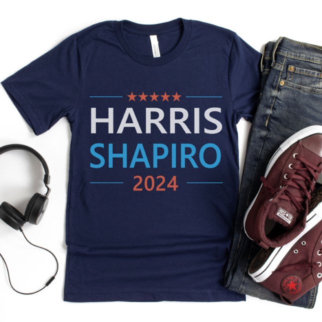 T-shirt Harris Shapiro 2024 Kamala Harris Democrat (Créateur téléchargé)