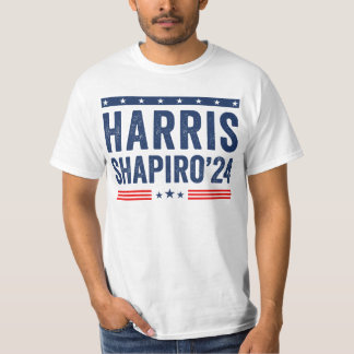 T-shirt Harris-Shapiro-2024 Président Election Kamala