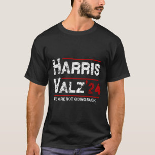 T-shirt Harris Tim Walz 2024 On Ne Recule Pas Élection
