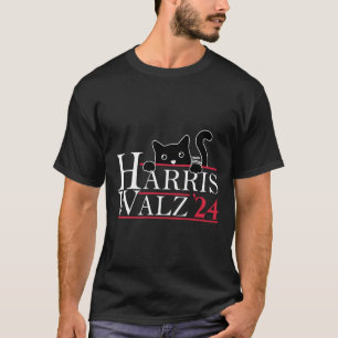T-shirt Harris Waltz 2024 Drôle Chat Lady Kamala Harris Ti