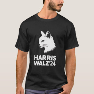 T-shirt Harris Waltz 2024 Élection Drôle Chat Kamala Tim 