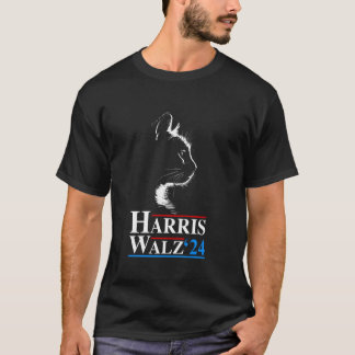 T-shirt Harris Waltz 2024 Election Funny Cat Kamala Harris