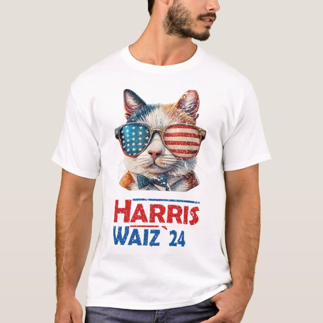 T-shirt Harris Waltz 2024 Election Shirt Cat Ladies Kamala (Devant)