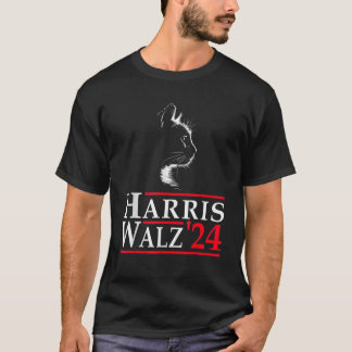 T-shirt Harris Waltz 2024 Funny Cat Vote pour Kamala Harri