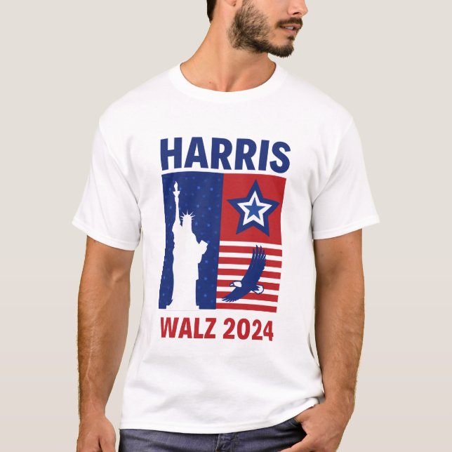 T-shirt Harris Walz 2024 (Devant)