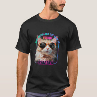 T-shirt Harris Walz 2024 Funny Cat Election Kamala Harris