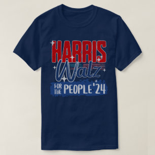 T-shirt Harris Walz 2024 Pour le Peuple Élection Démocrate