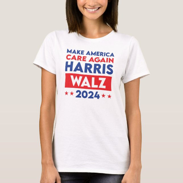 T-shirt Harris Walz 2024 Rendre l'Amérique à nouveau conce (Devant)