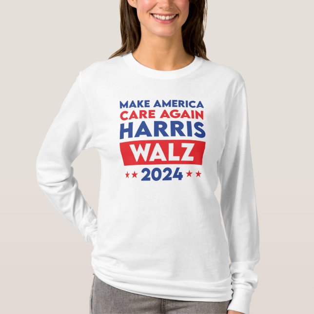 T-shirt Harris Walz 2024 Rendre l'Amérique à nouveau conce (Devant)