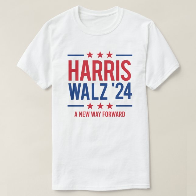 T-shirt Harris Walz '24 - Une nouvelle voie d'avenir (Design devant)