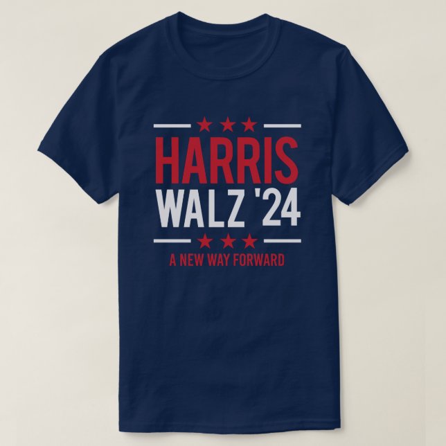 T-shirt Harris Walz '24 - Une nouvelle voie d'avenir (Design devant)
