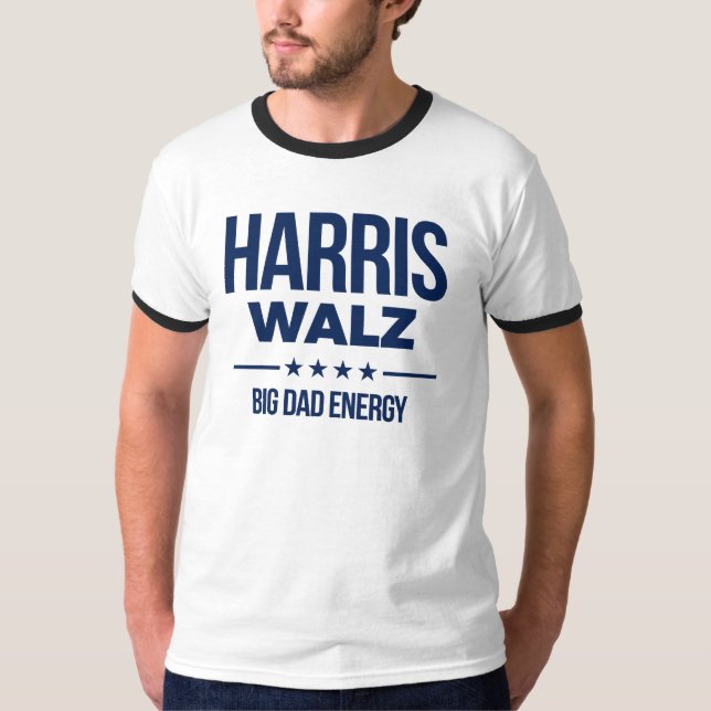 T-shirt Harris Walz Big Dad Energy (Devant)