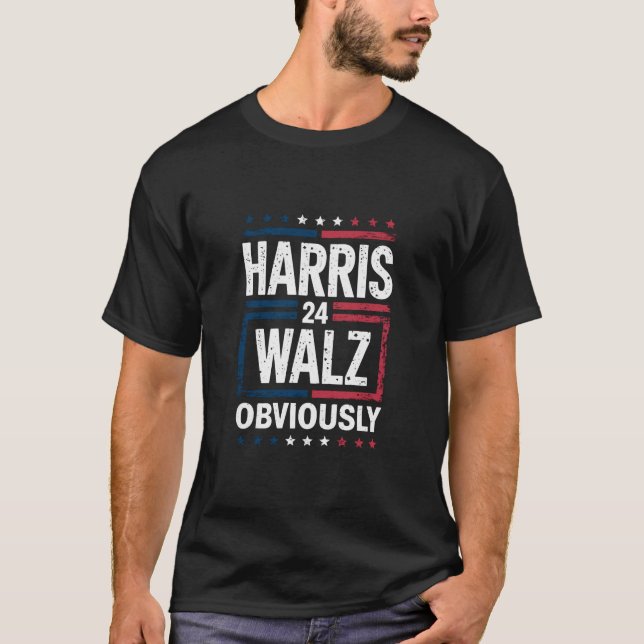 T-shirt Harris Walz de toute évidence Harris Waltz 2024 El (Devant)