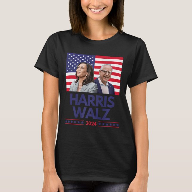 T-shirt Harris Walz Election Kamala Harris Tim Waltz Ameri (Devant)