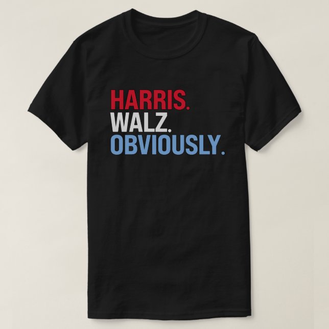 T-shirt Harris Walz Évidemment (Design devant)