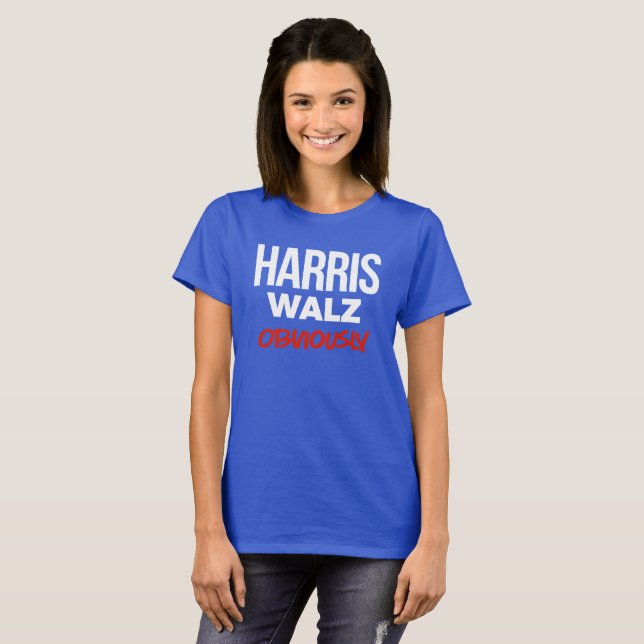 T-shirt Harris Walz Évidemment (Devant entier)