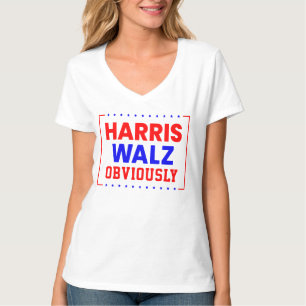 T-shirt Harris Walz évidemment Kamala Harris pour le prési