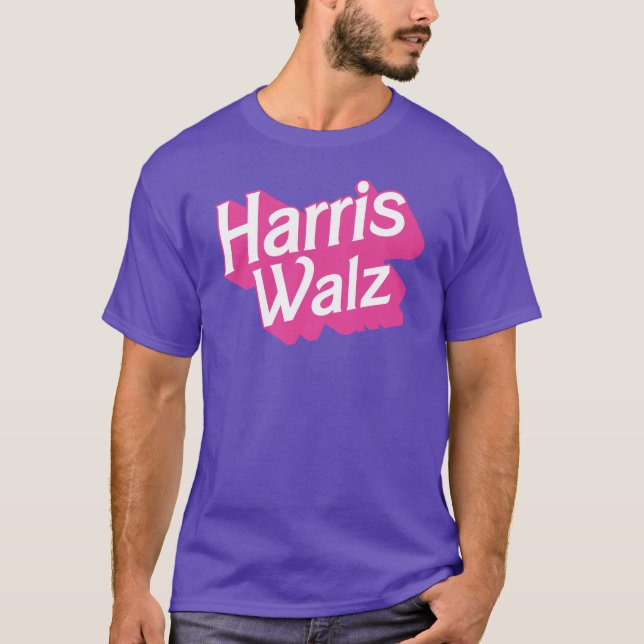 T-shirt Harris Walz Pink (Devant)