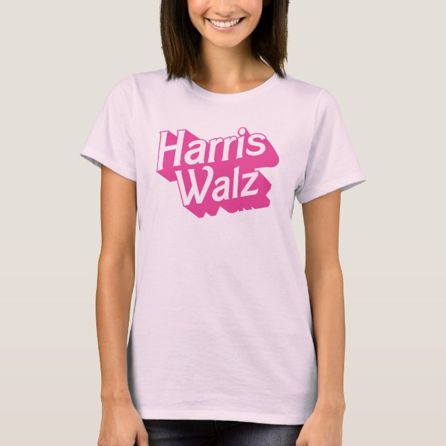 T-shirt Harris Walz Pink (Devant)