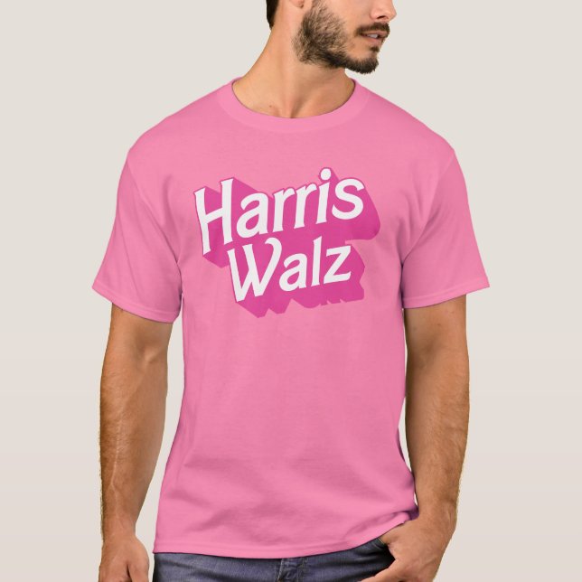 T-shirt Harris Walz Pink (Devant)