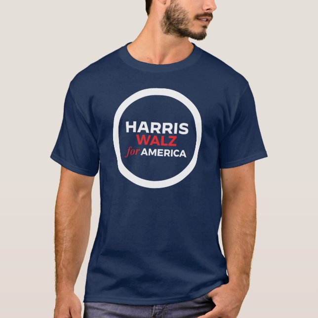 T-shirt Harris Walz pour l'Amérique 2024 (Devant)