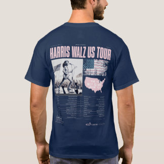 T-shirt Harris Walz US Tour Kamala remporte l'investiture
