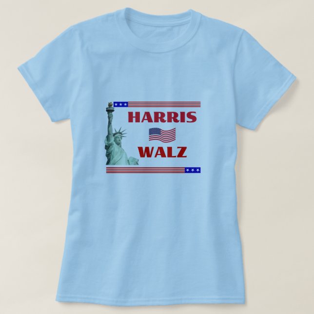 T-shirt HARRIS WALZ Vote Elections Tee (Design devant)