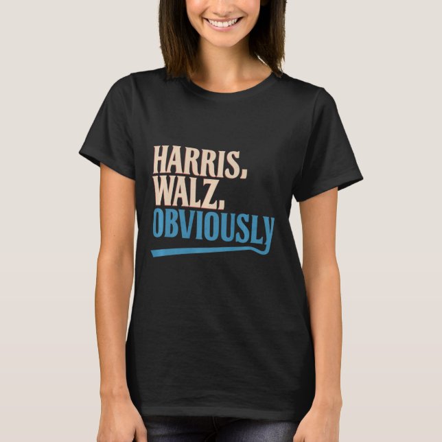 T-shirt Harris Wheimer Évidemment Élection 2024 Premium (Devant)