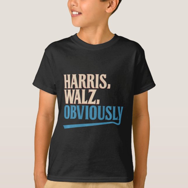 T-shirt Harris Wheimer Évidemment Élection 2024 Premium  (Devant)