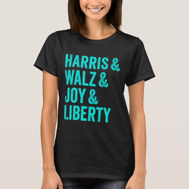 T-shirt Harris Wheimer Joy Liberty - Harris Waltz 2024 Ret (Devant)