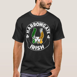 T-shirt Harrowgate Irish Horseshoe et Shamrocks St Paddys