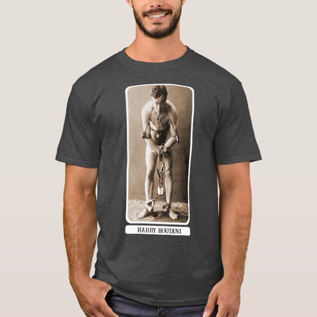 T-shirt Harry Houdini, 1889 (Devant)