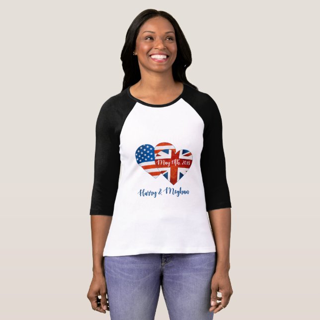T-shirt Harry & Meghan Mariage, 19 mai 2018 (Devant entier)