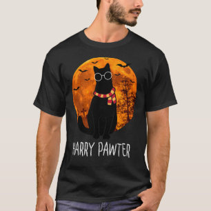 T-shirt Harry Pawter Witch Chat noir Halloween Film drôle